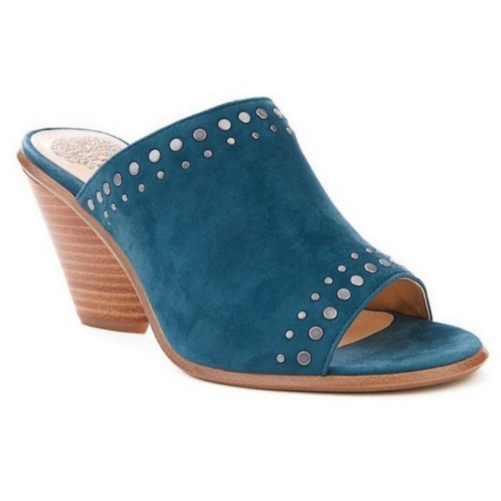 Vince Camuto Blue Heels Sz 8 - Picture 1 of 7